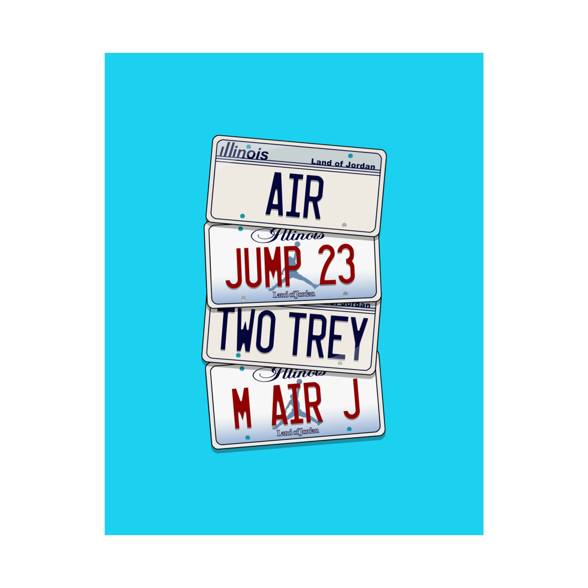 Jordans License Plates – Chase Grizzly